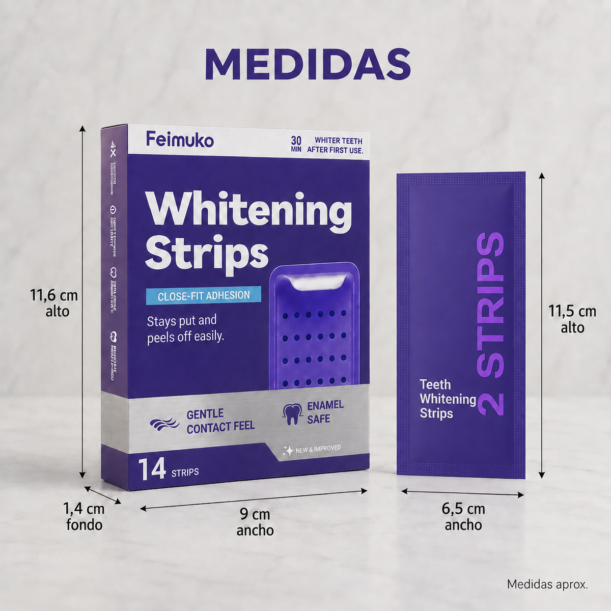Whitening Strips™ | Tiras Blanqueadoras Dentales Adherentes