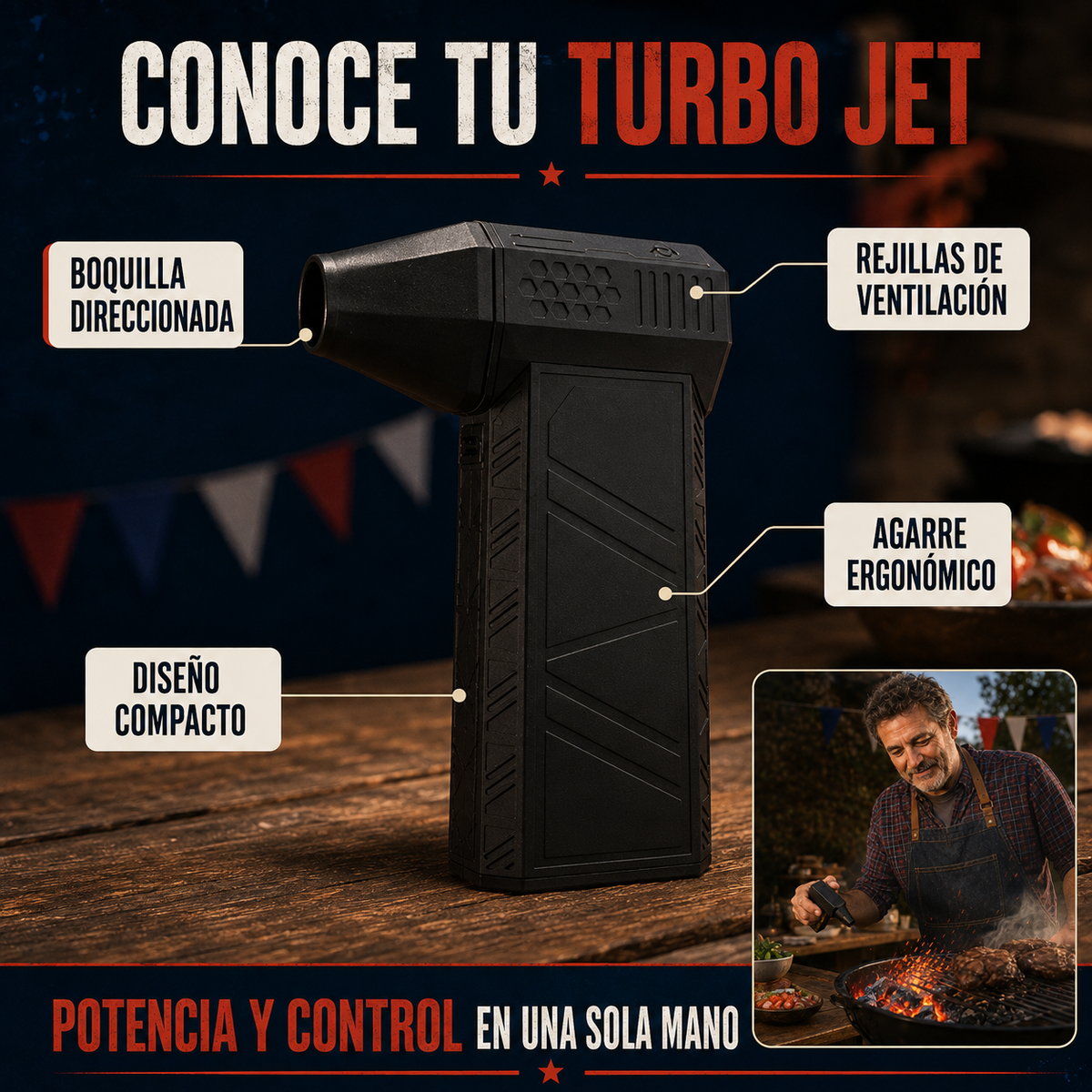 IgniMax™ | Que tu parrilla del 18 prenda a la primera, sin ahogarte en humo