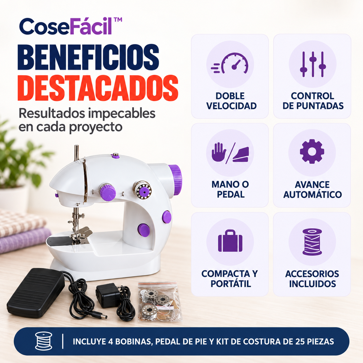 CoseFácil™ | Cose donde quieras, cuando quieras, sin salir de casa