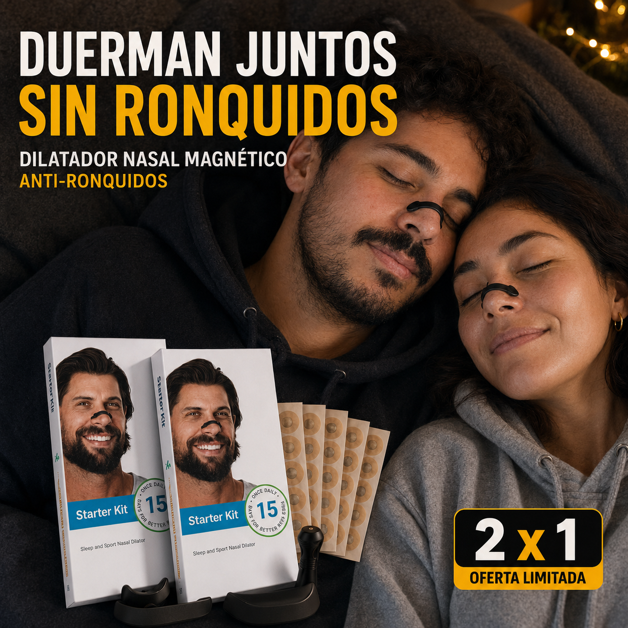 Tiras Nasales Magnéticas | Pack 2x1