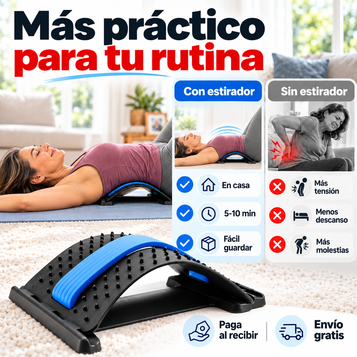 SpineDeck™ | Alivia la Tensión de tu Espalda Baja en Minutos