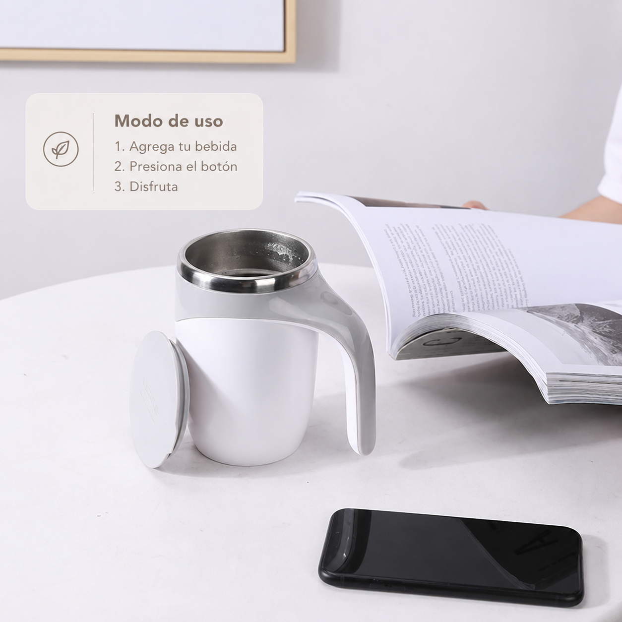 Taza Mezcladora Automática — Mix&Go