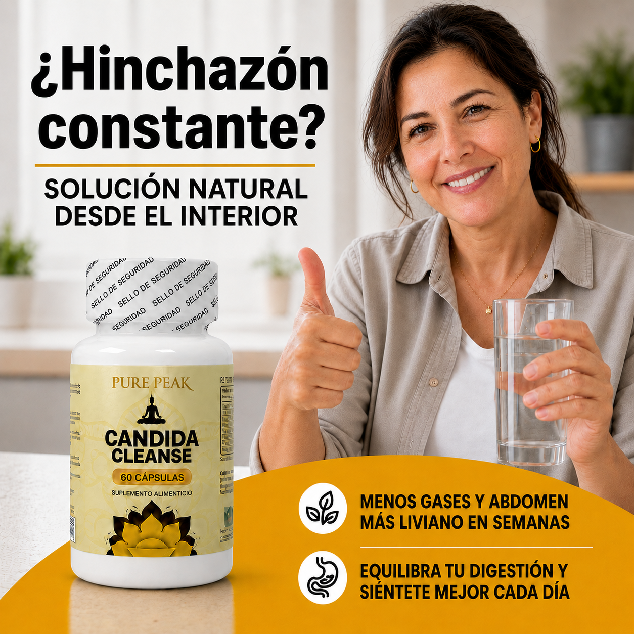 Pure Peak Candida Cleanse™ | 60 Cápsulas
