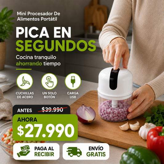 Mini Procesador De Alimentos Portátil