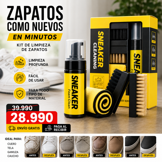 Sneaker Cleaning™ - Kit de Limpieza Profunda de Zapatos
