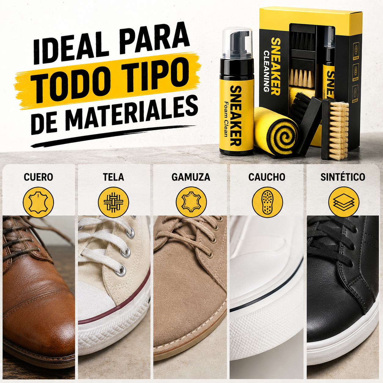 Sneaker Cleaning™ - Kit de Limpieza Profunda de Zapatos