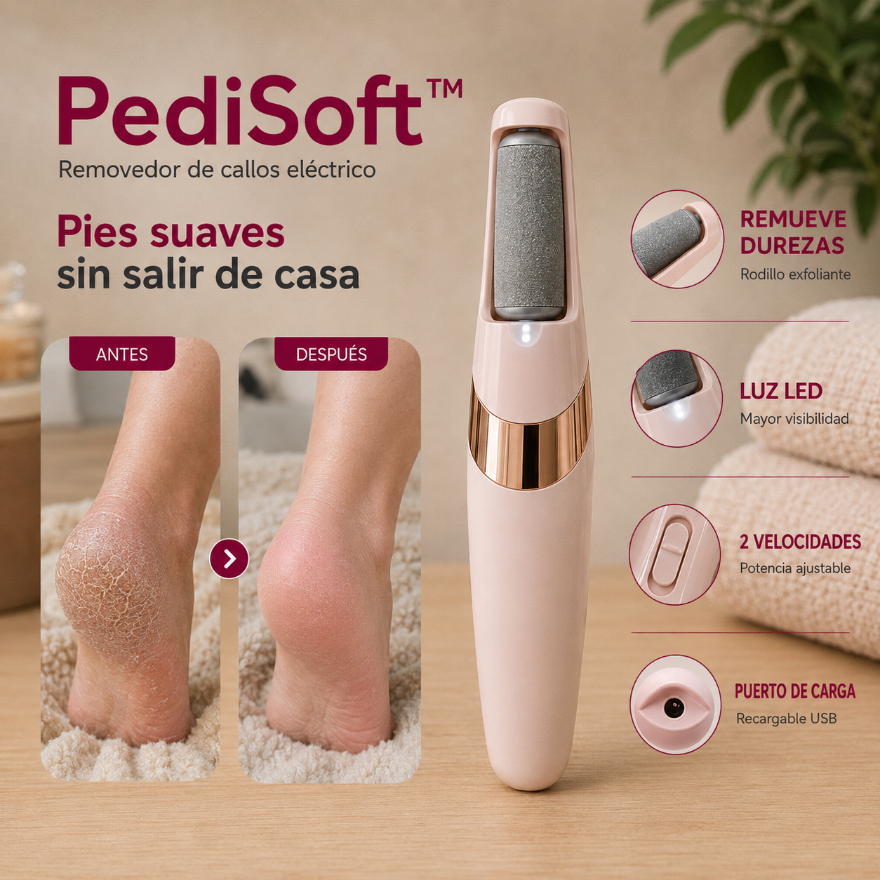 PediSoft™ | Pies Suaves sin Salir de Casa