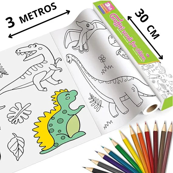 ROLLO DE PINTURA CREATIVO PARA NIÑOS