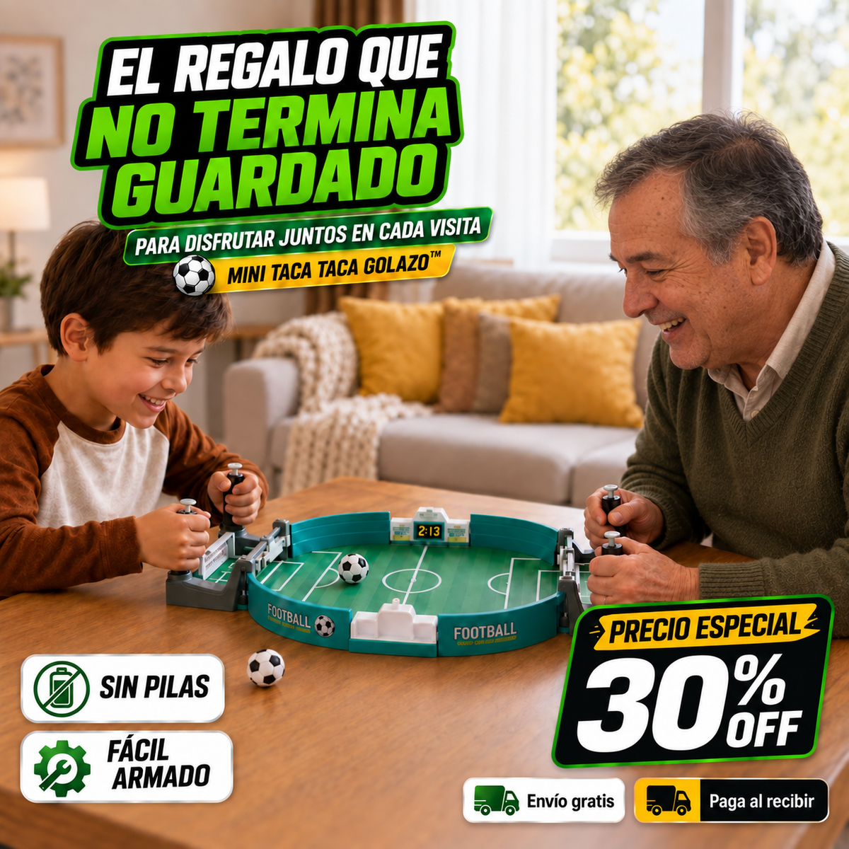 Mini Taca Taca Golazo™ | Convierte Cualquier Mesa en un Estadio