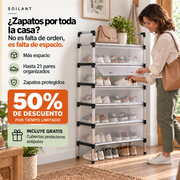 Organizador de Zapatos 6 Niveles | El Zapatero Que Sí Tiene Dónde Poner Cada Par