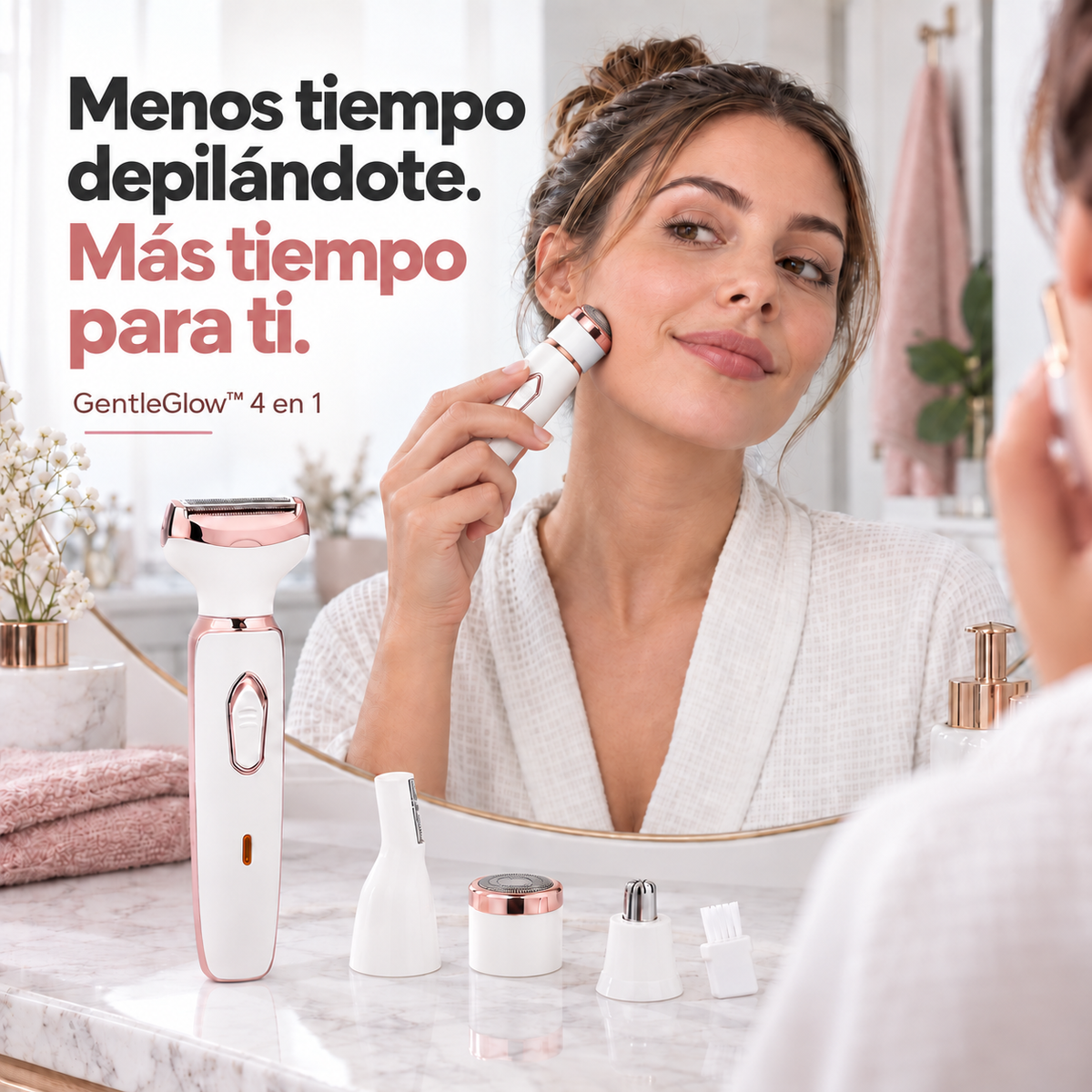 GentleGlow™ | Un Solo Producto Para Cada Zona, Sin Dolor Ni Irritación