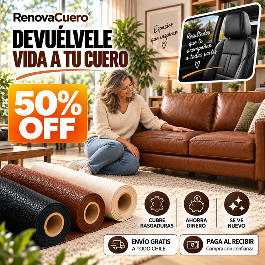 RenovaCuero™ — Renueva Sofás, Autos y Muebles Sin Gastar en Uno Nuevo