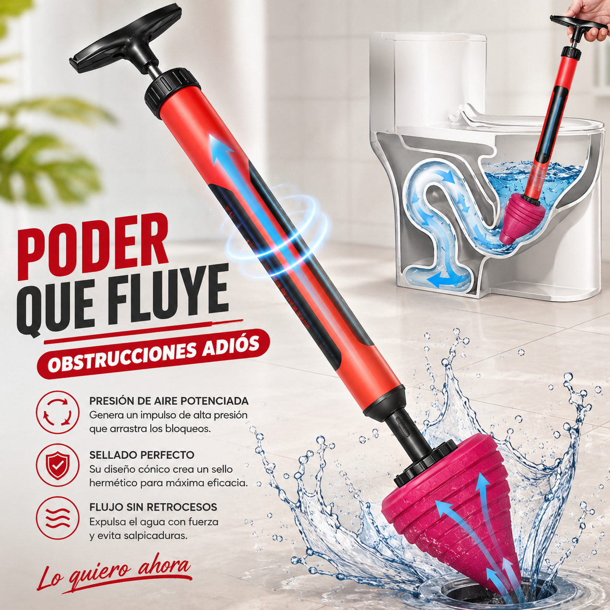 DestapaPro – Destapador de Alta Presión 120 PSI