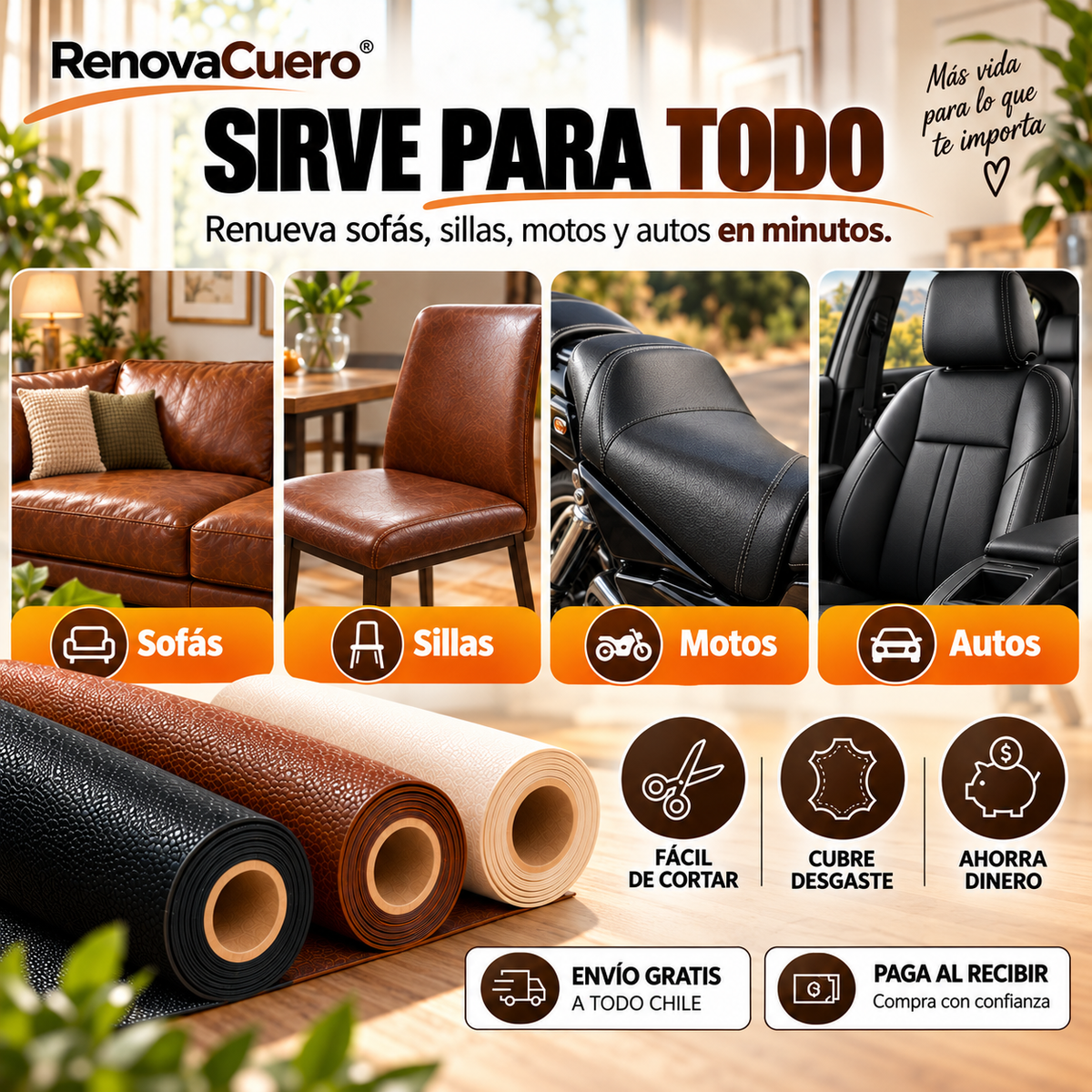 RenovaCuero™ — Renueva Sofás, Autos y Muebles Sin Gastar en Uno Nuevo
