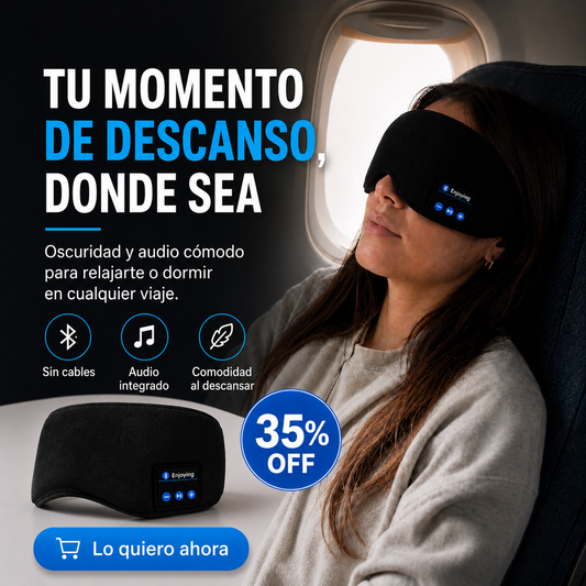 DreamBand™ | Antifaz Bluetooth para Dormir