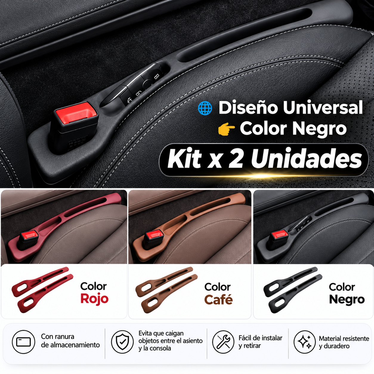 KIT X2 CAR GAP™ | Nada Más Se Pierde Entre los Asientos