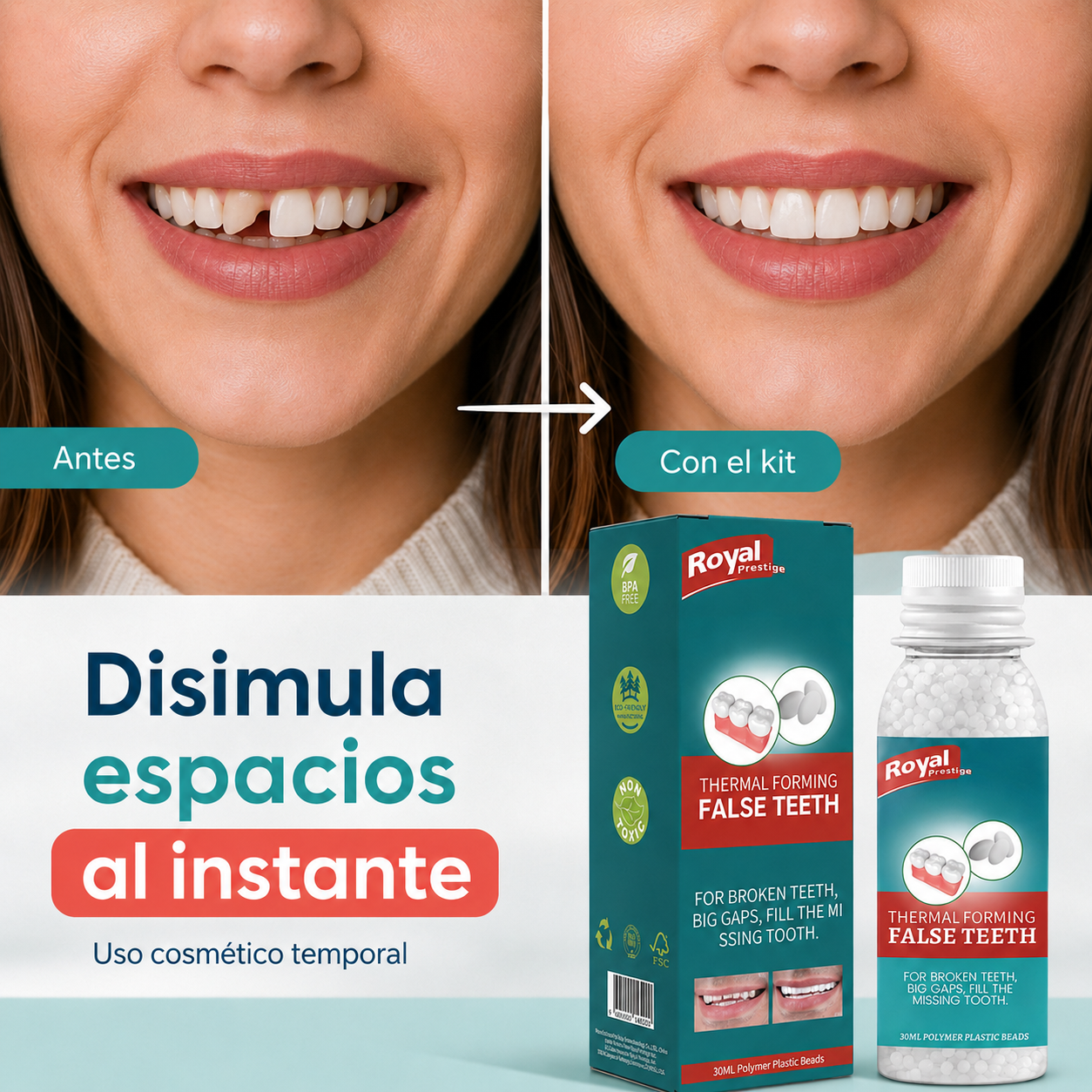 SmileFix™ 2x1 | Recupera tu Sonrisa en Minutos