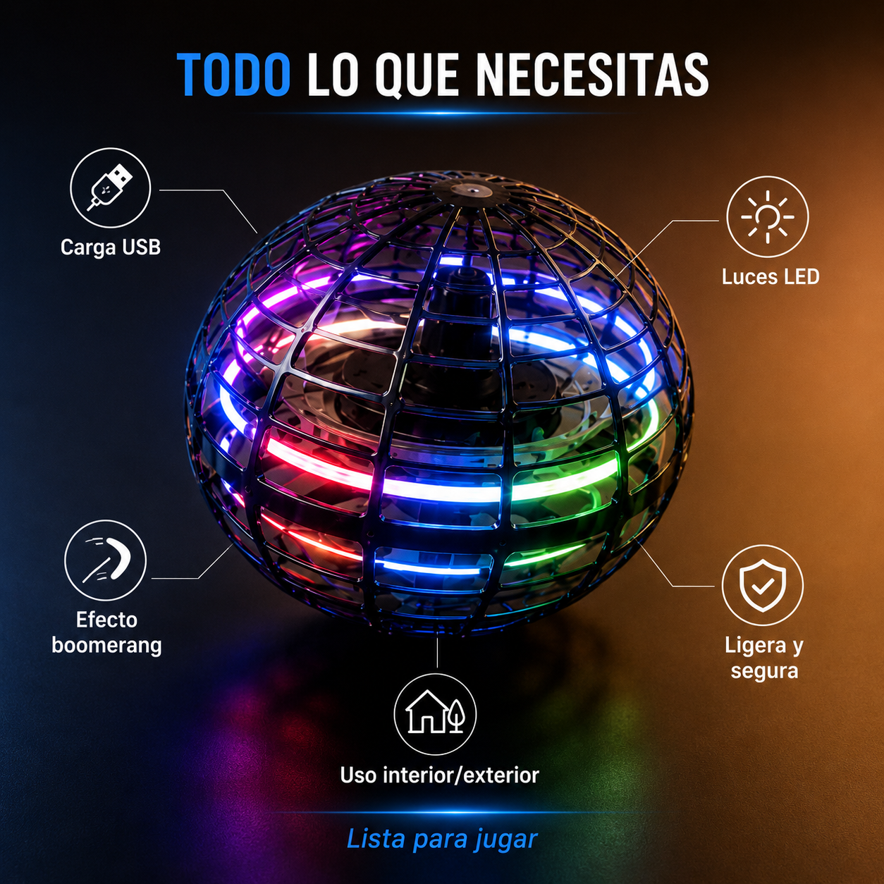 AeroBoom Pro™  Spinner Volador | El Regalo Perfecto Para Este Día del Niño 🪐| OFERTA 2X1