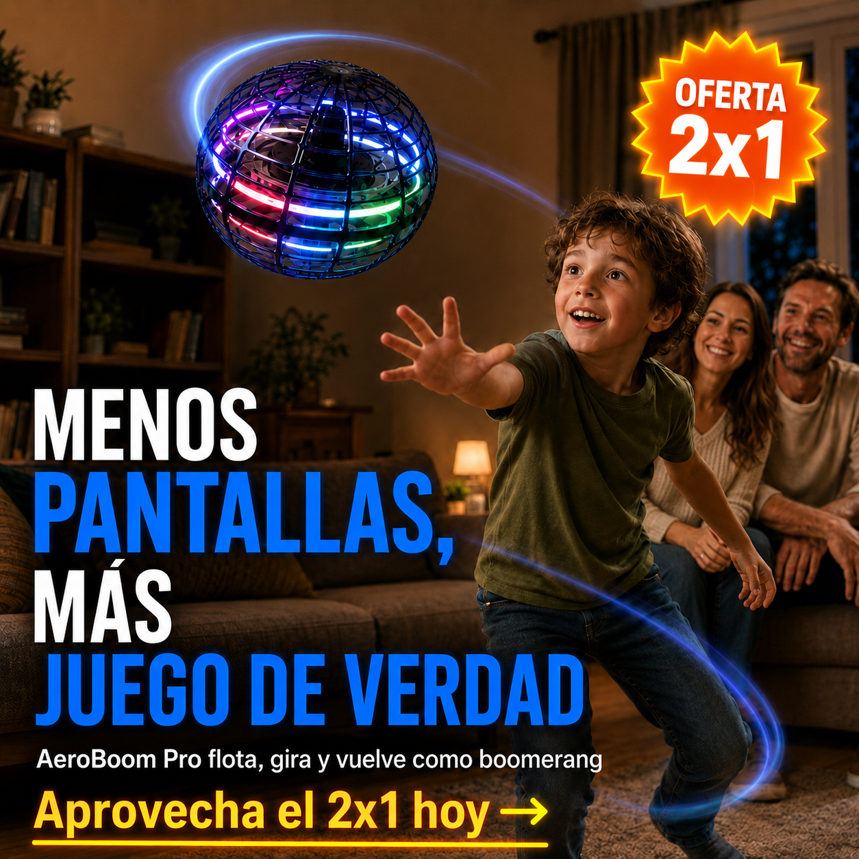 AeroBoom Pro™  Spinner Volador | El Regalo Perfecto Para Este Día del Niño 🪐| OFERTA 2X1