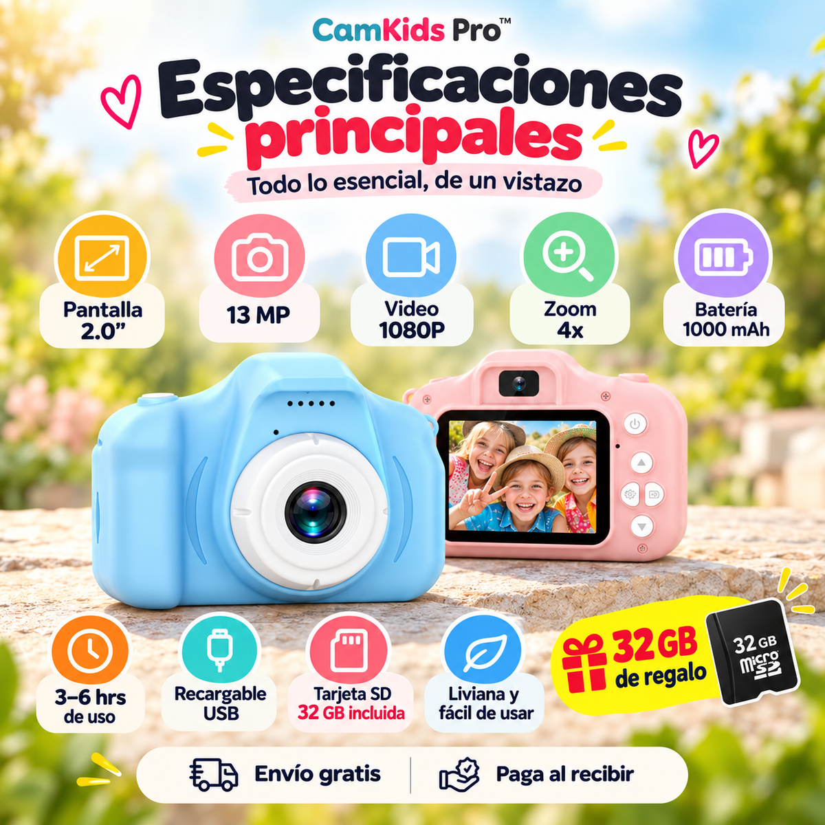 CamKids Pro™ | Que Capturen Sus Propias Aventuras, Sin Pedir tu Celular
