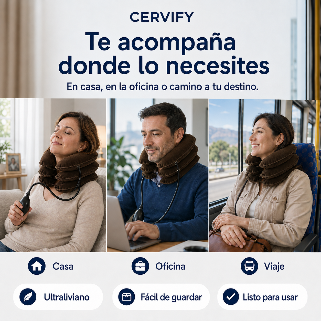 Cervify™ | Descompresor Cervical Inflable