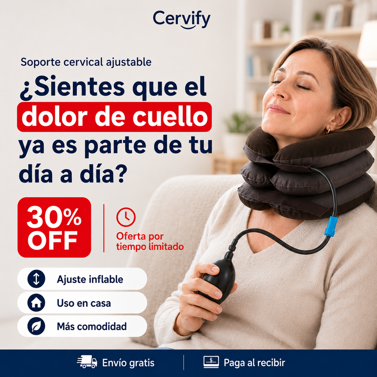 Cervify™ | Descompresor Cervical Inflable