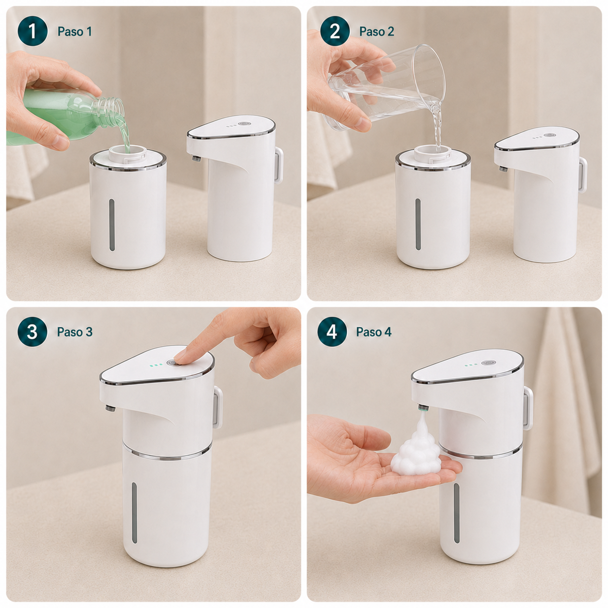 AquaSense™ | El dispensador que se activa solo, sin que tú lo toques