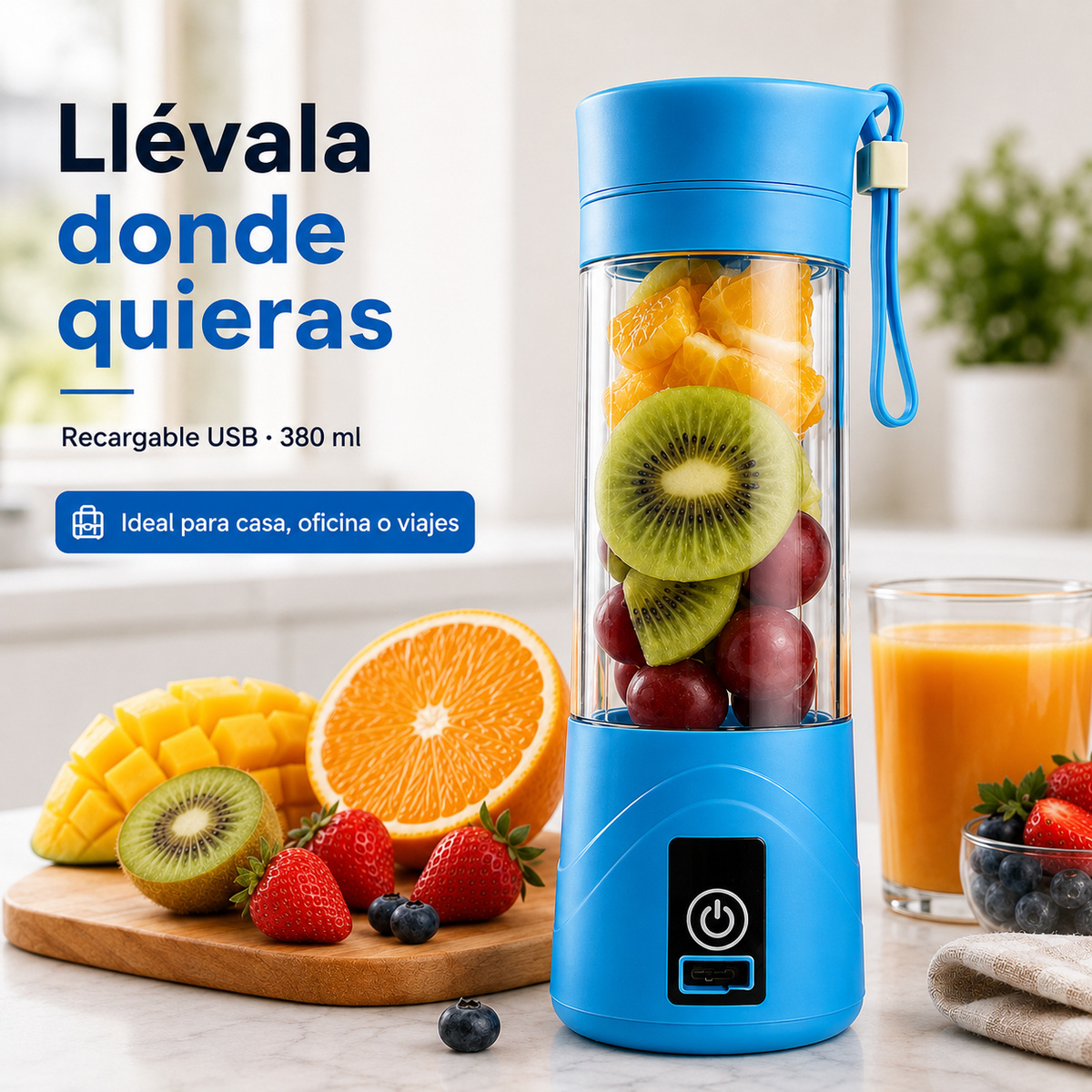 Licuadora Portátil FreshMix GO™ 2x1 | Batidos Donde Estés