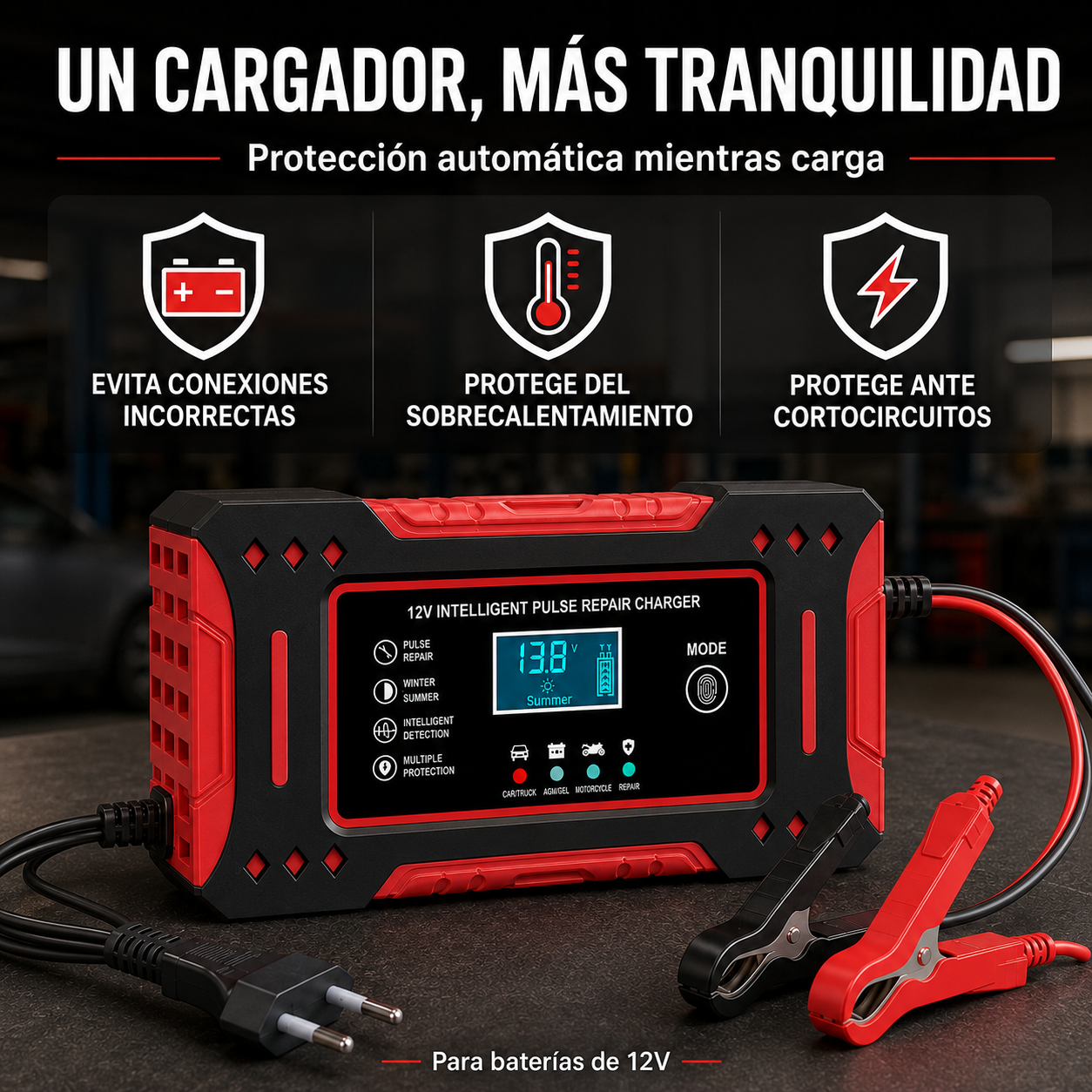 VoltPulse™ | Carga y repara tu batería sin salir de casa