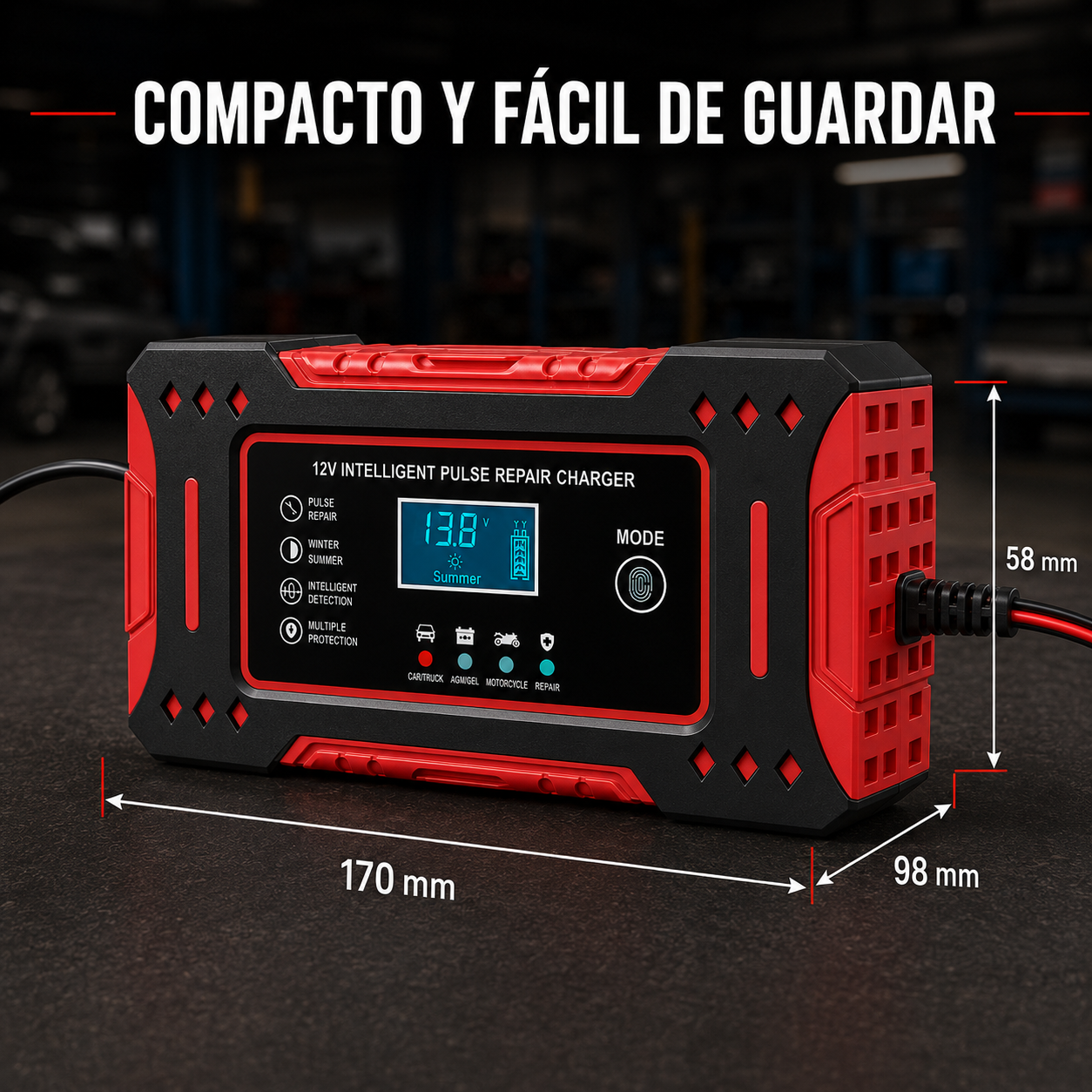 VoltPulse™ | Carga y repara tu batería sin salir de casa