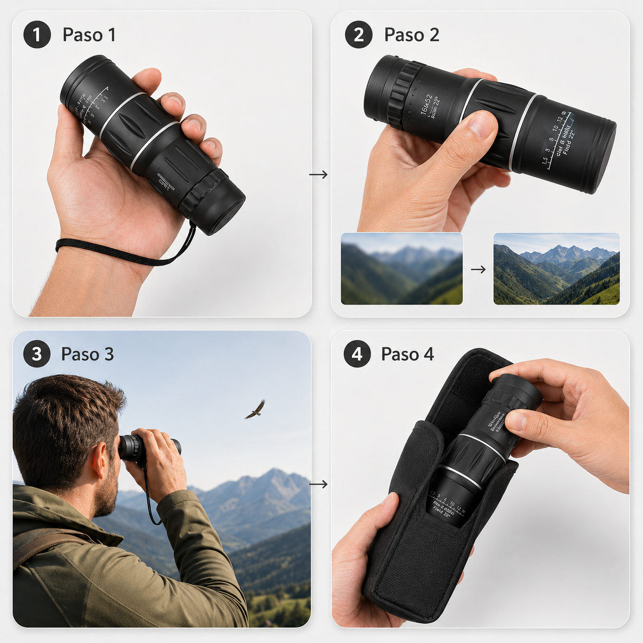 VistaX16™ - El monocular que acerca lo que tus ojos no alcanzan
