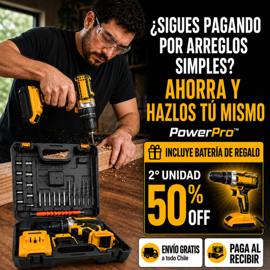 Taladro Inalámbrico PowerPro™ | Deja de pagar por arreglos que puedes hacer tú mismo