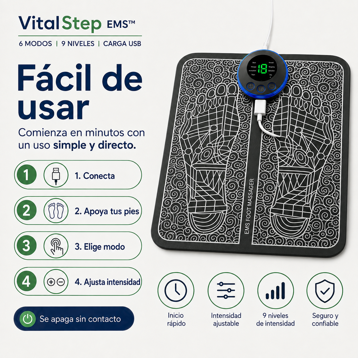 VitalStep EMS™ | Bienestar para tus pies