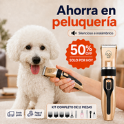 PeluPet Pro™ | Kit Cortapelos Silencioso para Perros y Gatos