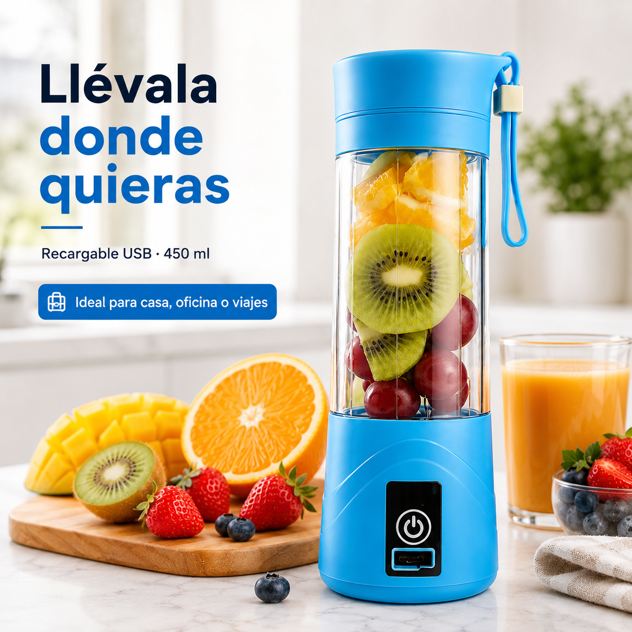 Licuadora Portátil FreshMix GO™ 2x1 | Batidos Donde Estés