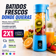 Licuadora Portátil FreshMix GO™ 2x1 | Batidos Donde Estés