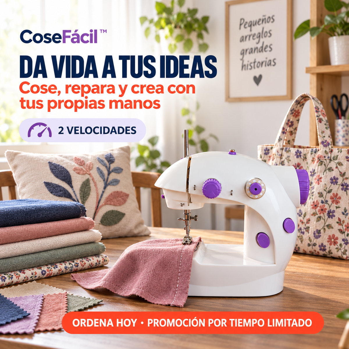 CoseFácil™ | Cose donde quieras, cuando quieras, sin salir de casa
