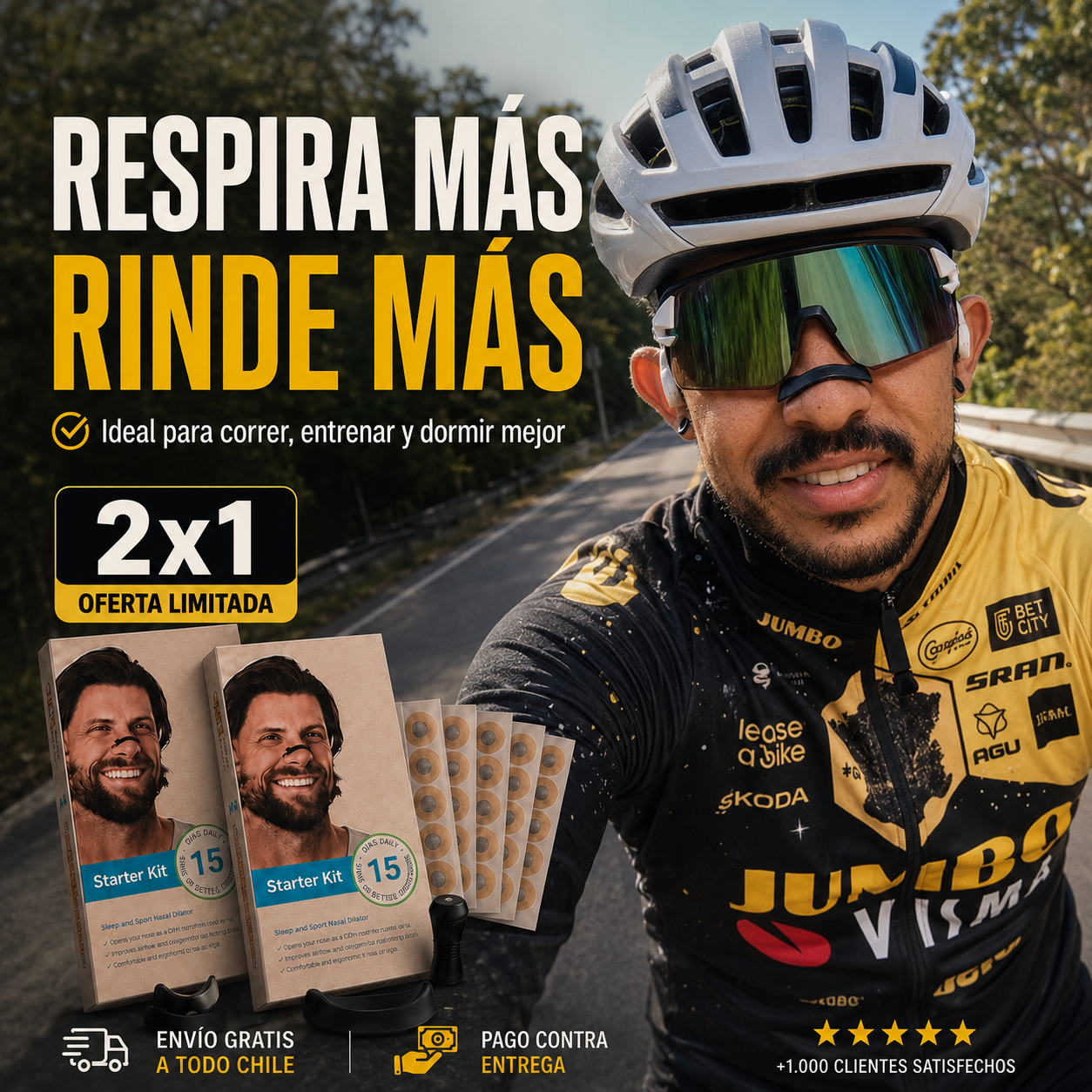 Tiras Nasales Magnéticas | Pack 2x1