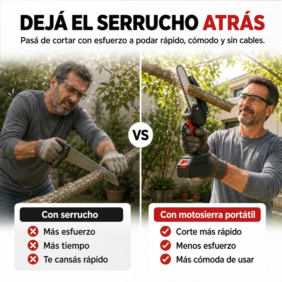 PodaMax™ | Corta ramas gruesas en segundos, sin esfuerzo