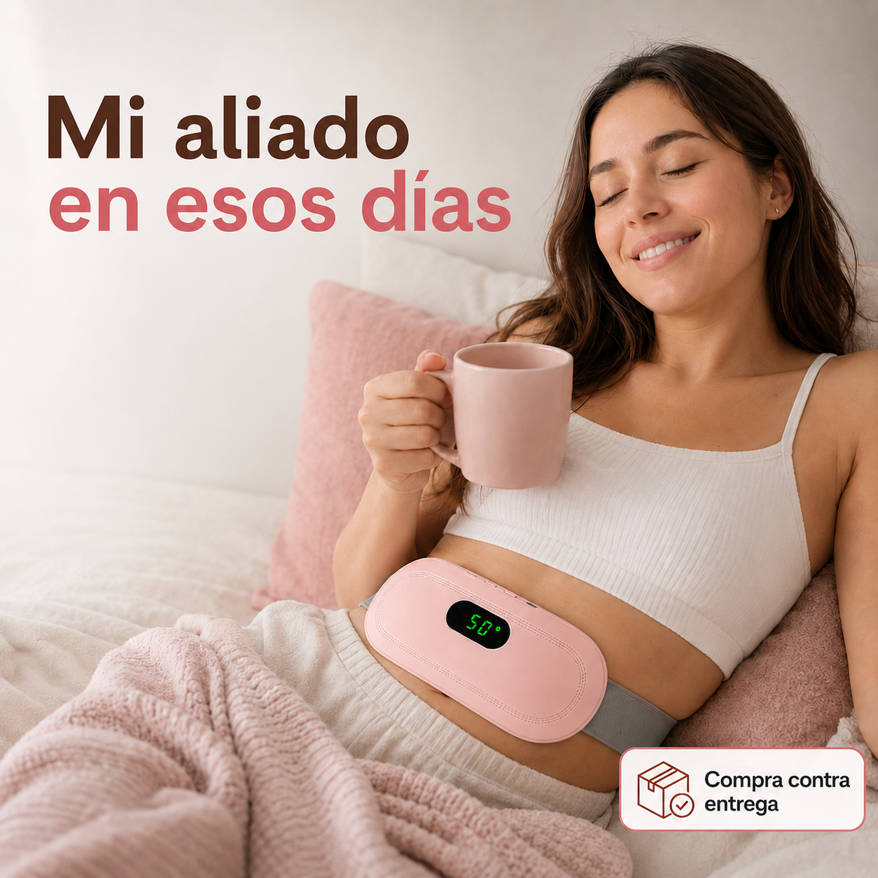 Cinturón Térmico para Cólicos Menstruales con Masaje