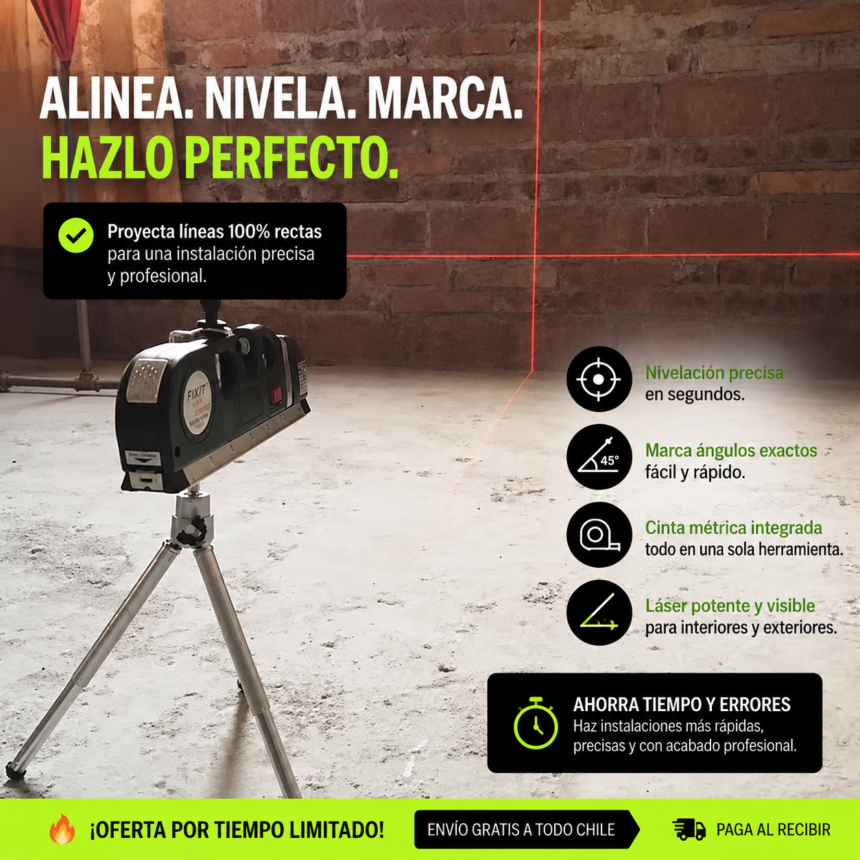 Nivelador Láser Pro 4 en 1