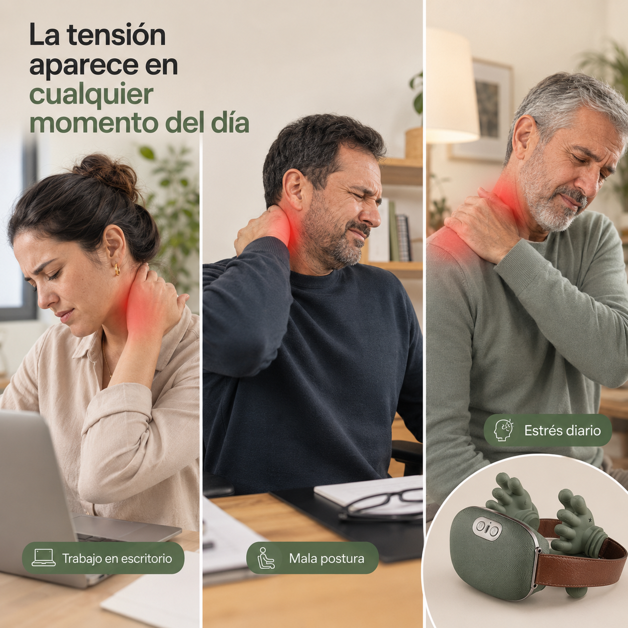 Masajeador 4D Multizona con Calor