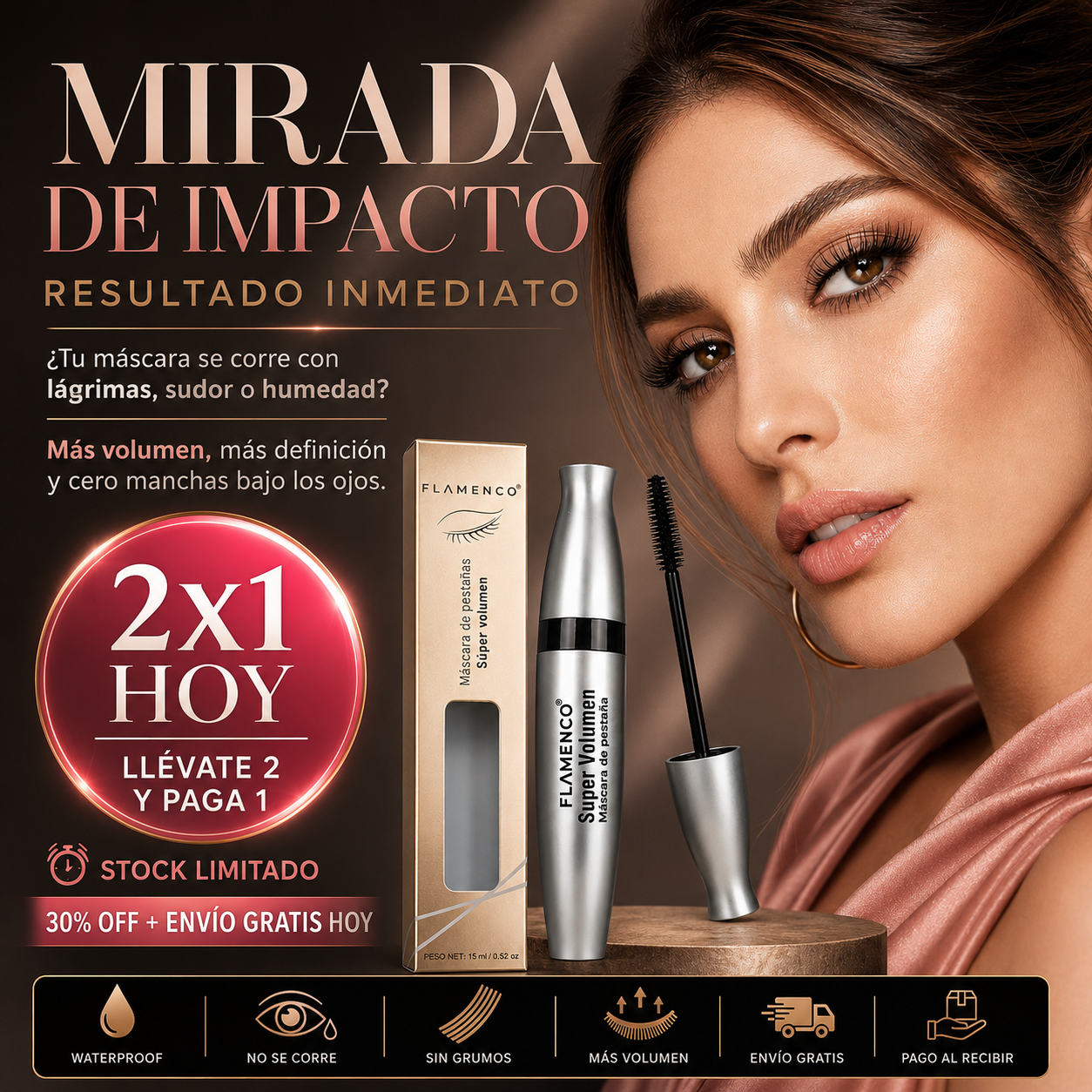Mascara de Pestaña Flamenco® | Super Volumen