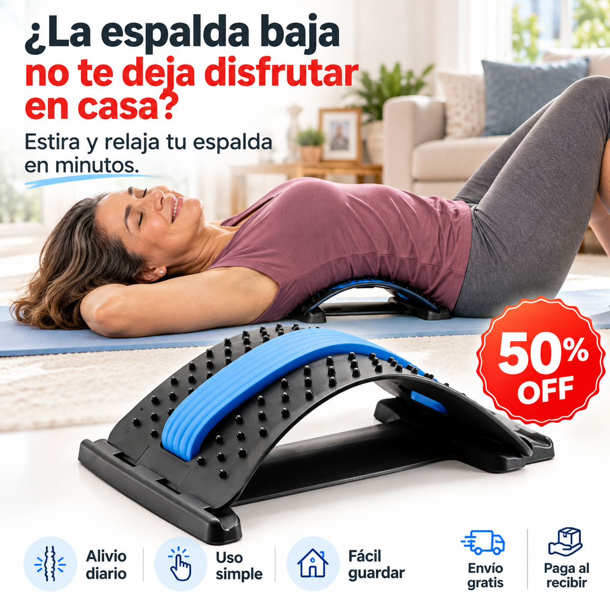 SpineDeck™ | Alivia la Tensión de tu Espalda Baja en Minutos