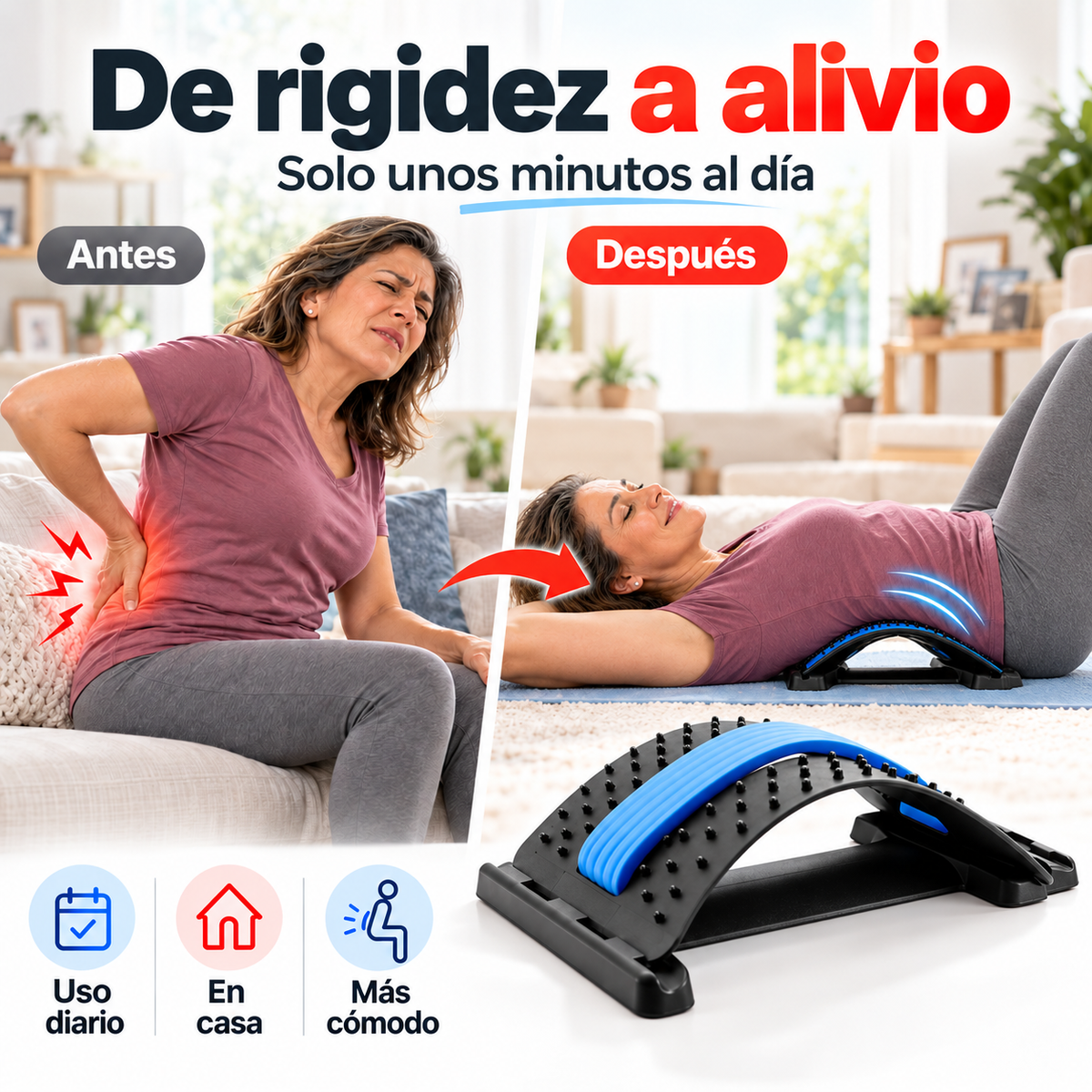 SpineDeck™ | Alivia la Tensión de tu Espalda Baja en Minutos