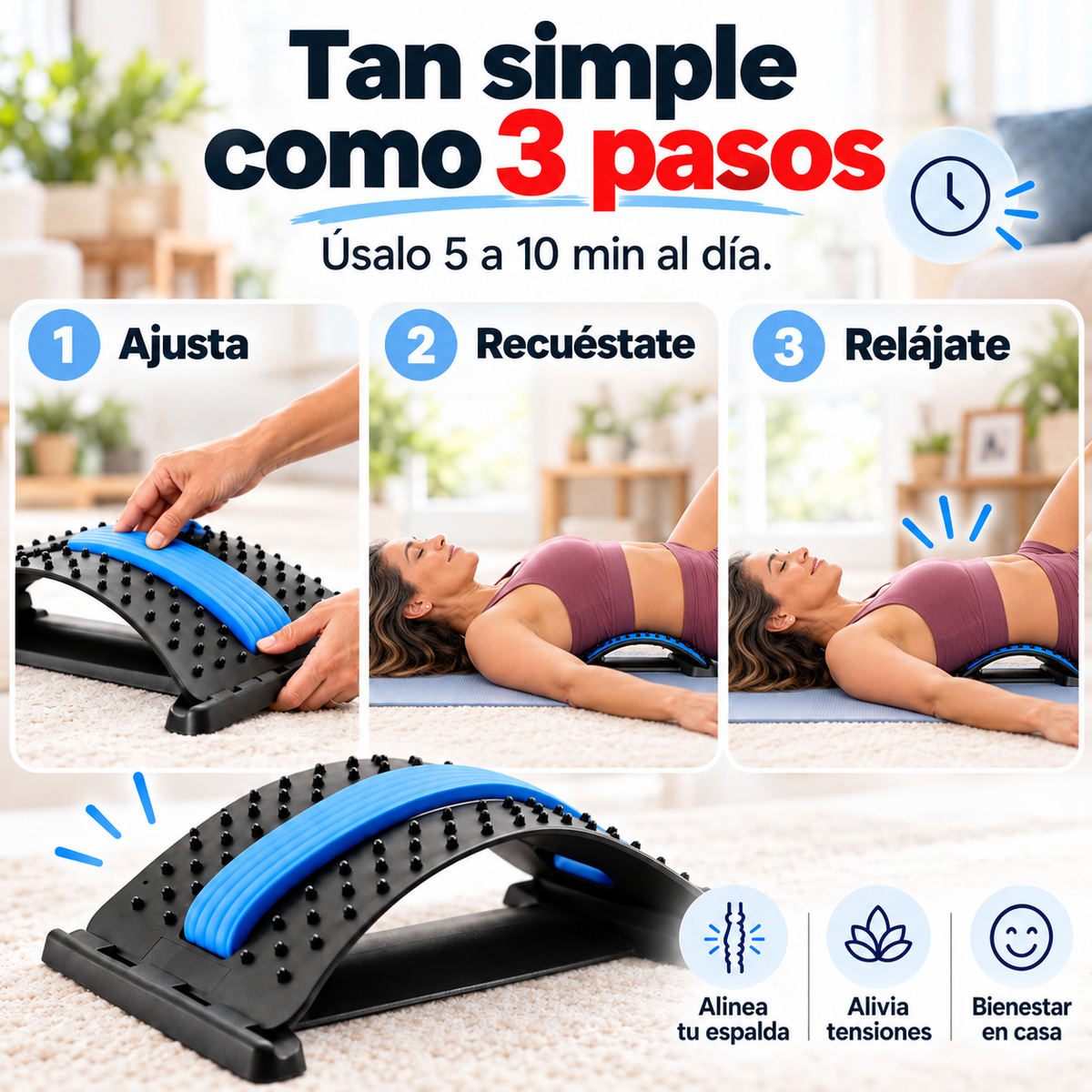 SpineDeck™ | Alivia la Tensión de tu Espalda Baja en Minutos