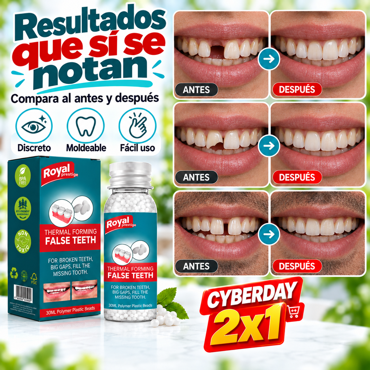 SmileFix™ 2x1 | Recupera tu Sonrisa en Minutos
