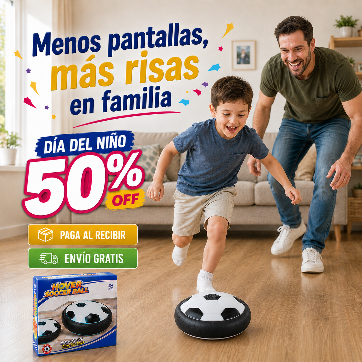 HoverBall - Pelota Flotante LED