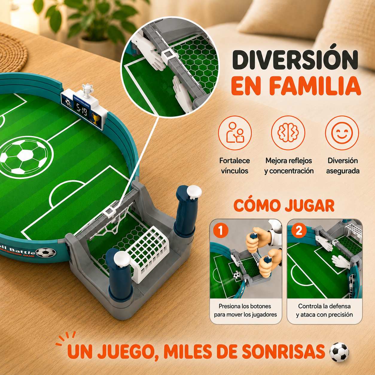 Mini Taca Taca Golazo™ | Convierte Cualquier Mesa en un Estadio