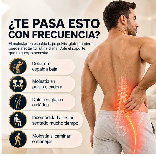 PelviComfort™ | Cinturón de Soporte Lumbar y Pélvico